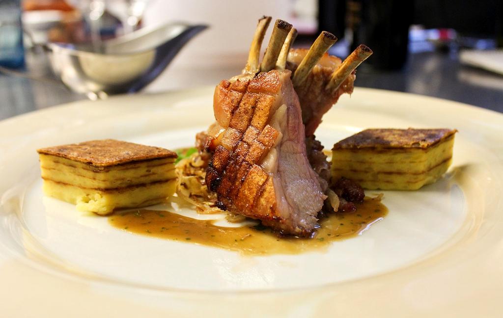 Plated dish served in a Galway restaurant